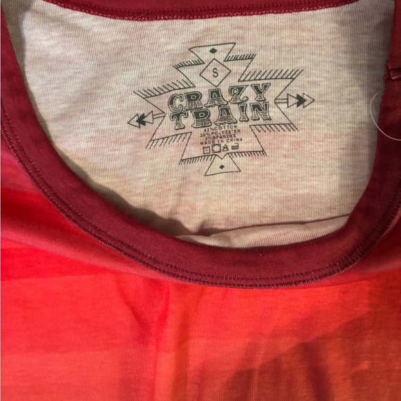 Crazy Train Colorful Gradient Blouse - Picture 3 of 3